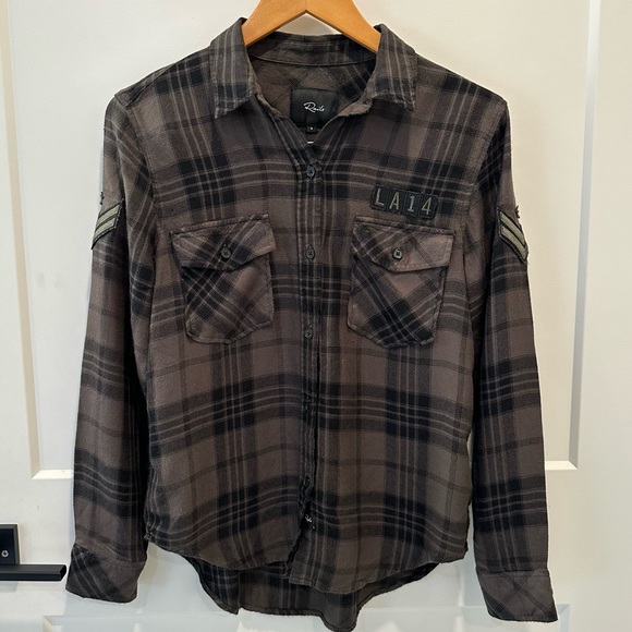 RAILS Women's Pepper Plaid Button Front Shirt Size S - Picture 5 of 13